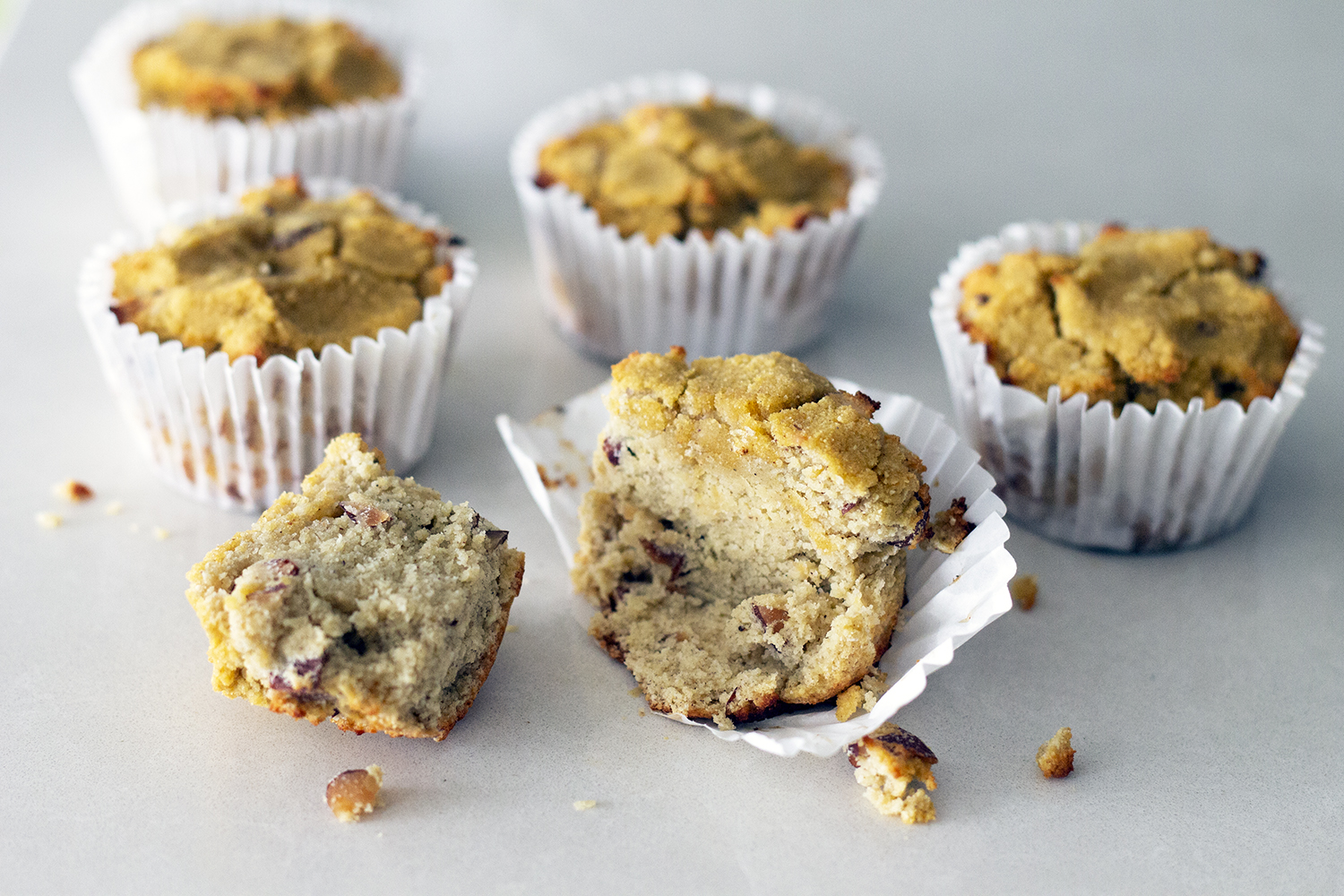 Coconut Flour Banana Nut Muffins