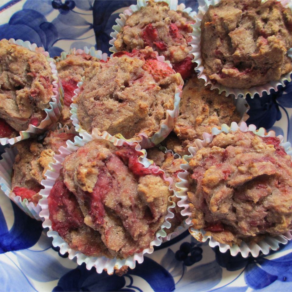Strawberry Rhubarb Muffins