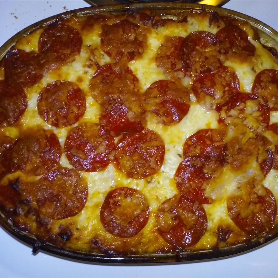 Pizza Spaghetti Casserole