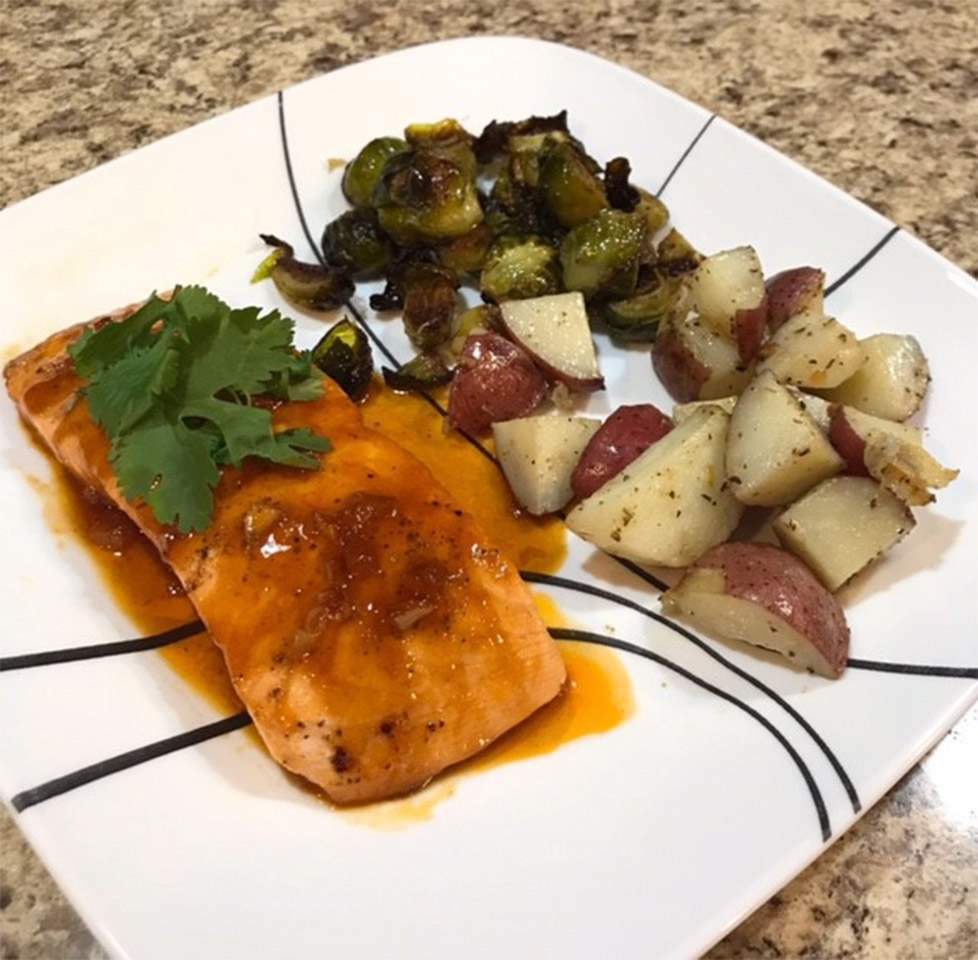 Baked Honey Sriracha Salmon