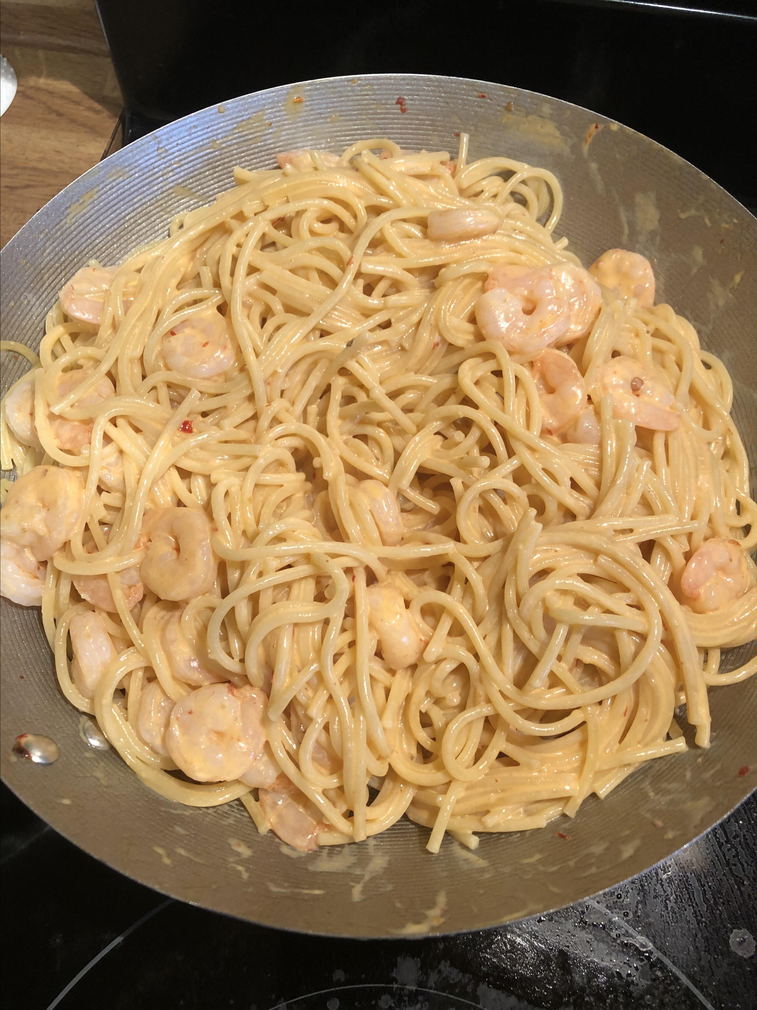 Bang Bang Shrimp Pasta