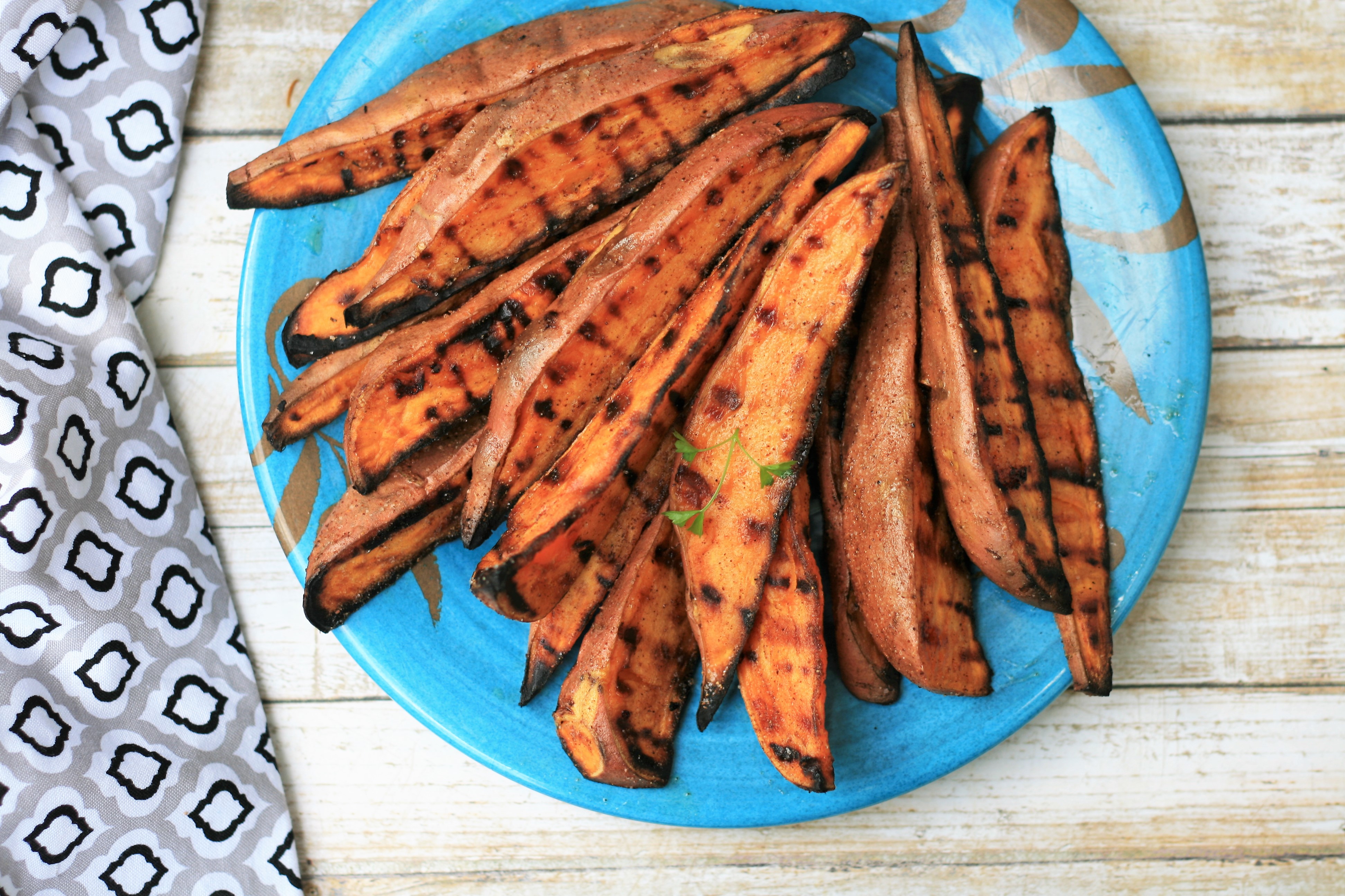 Grilled Sweet Potato Wedges