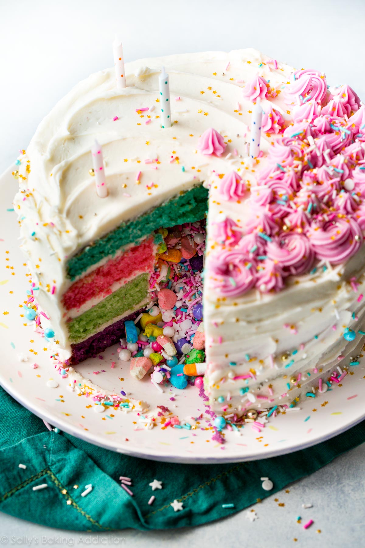 Rainbow Pinata Cake