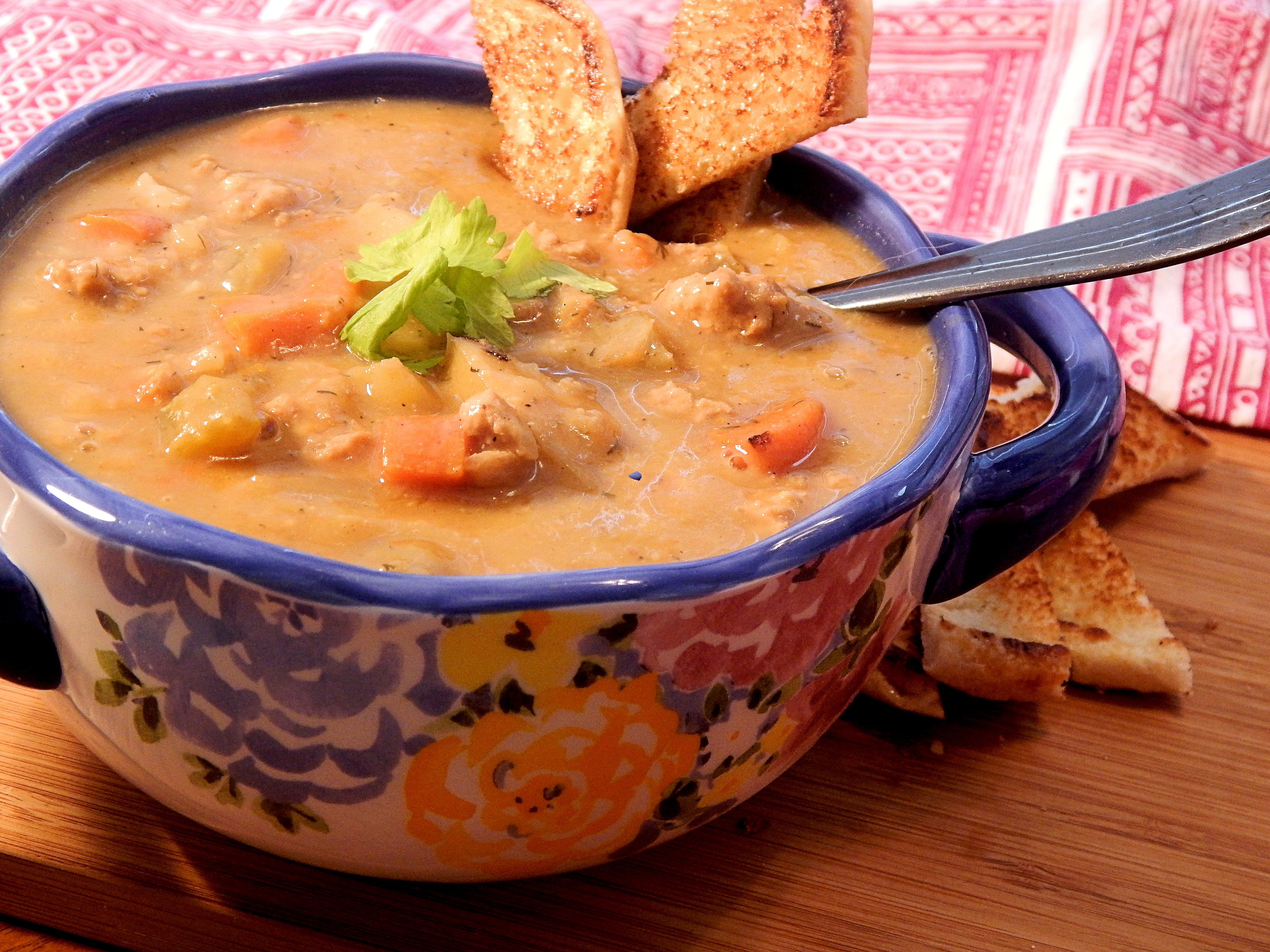 Instant Pot® Turkey Cheeseburger Soup