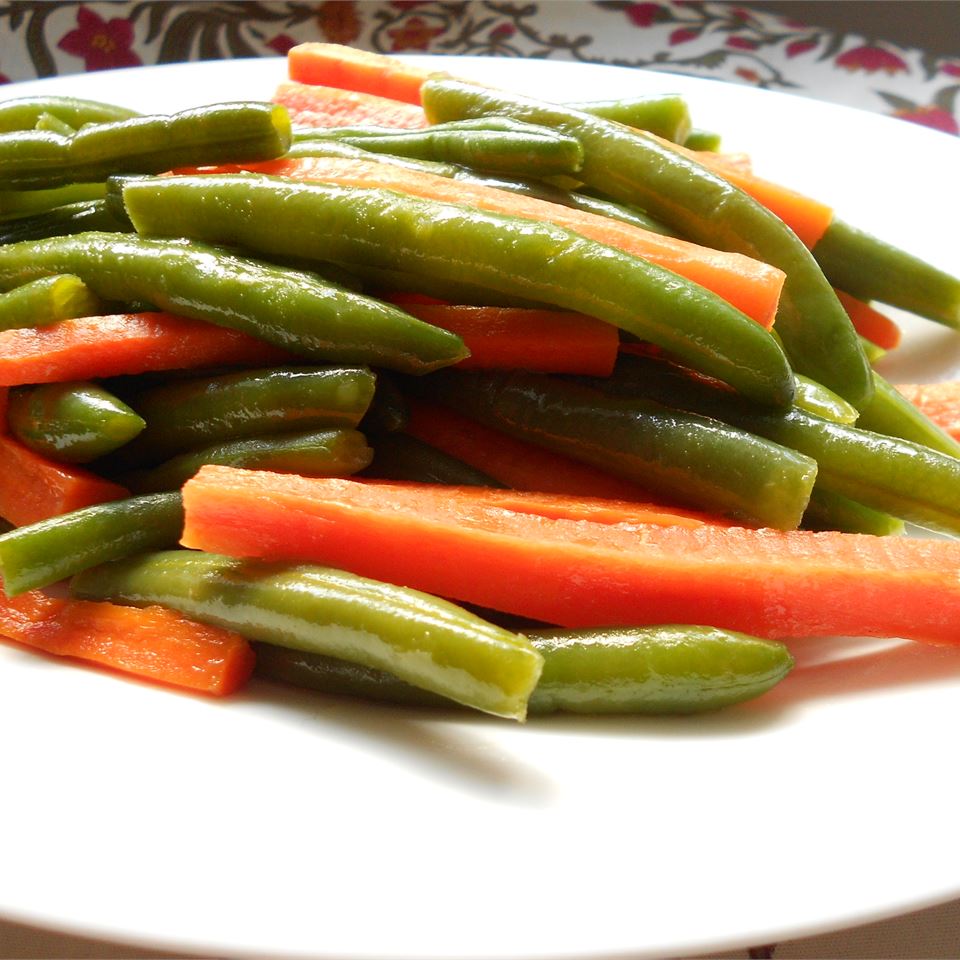 Honey Glazed Pea Pods and Carrots