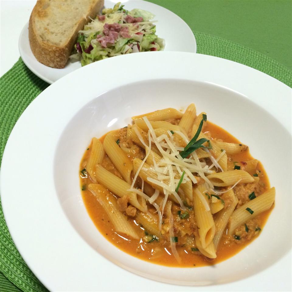 Creamy Tomato Tuna Penne Pasta