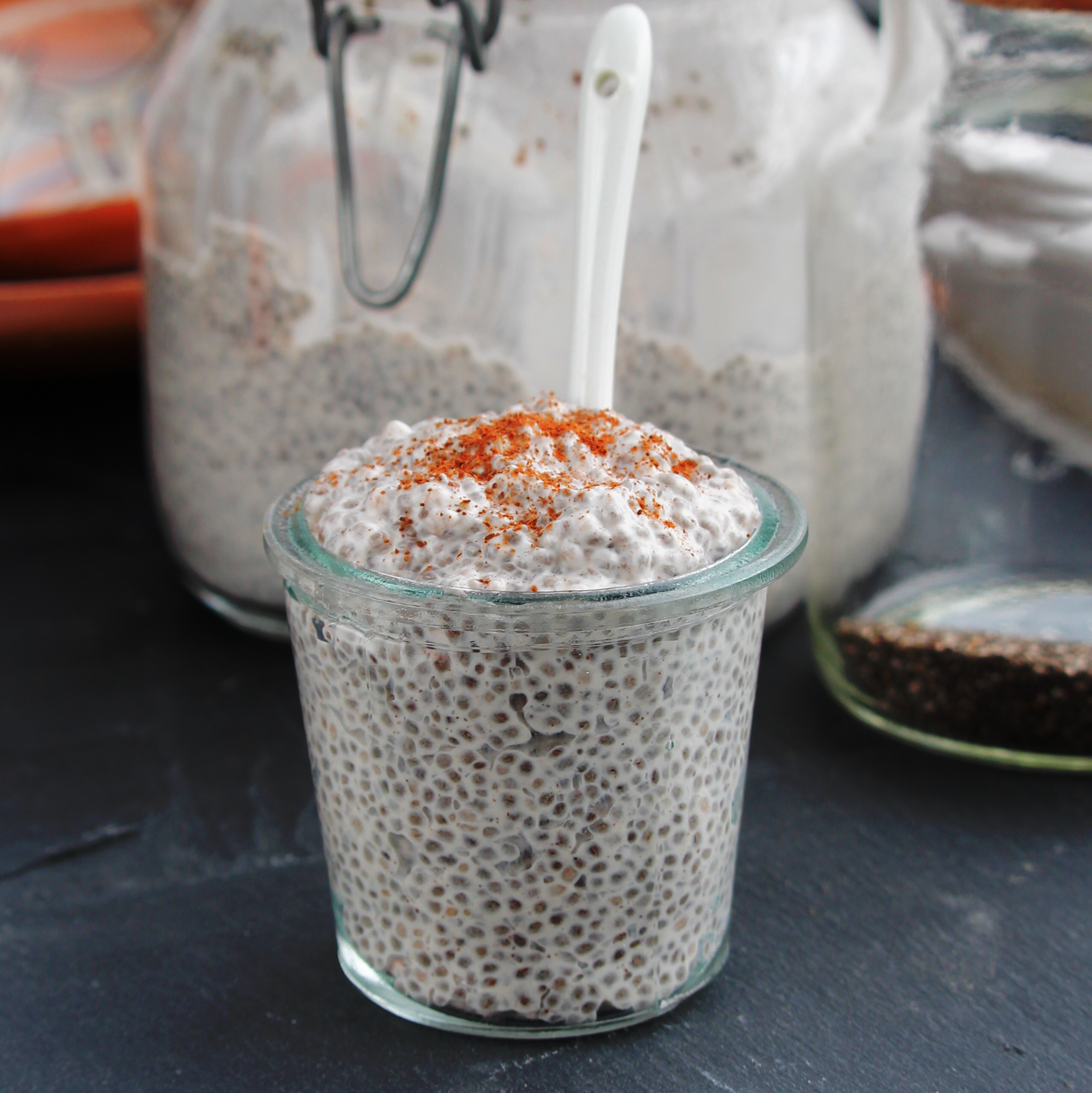 Chia Coconut Pudding with Coconut Milk