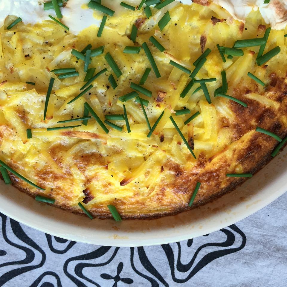 Cheesy Hash Browns Quiche