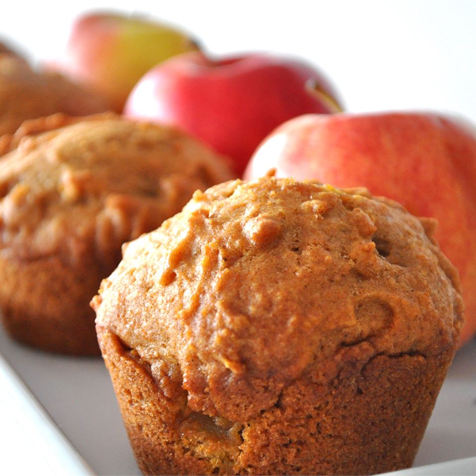 Pumpkin Apple Streusel Muffins