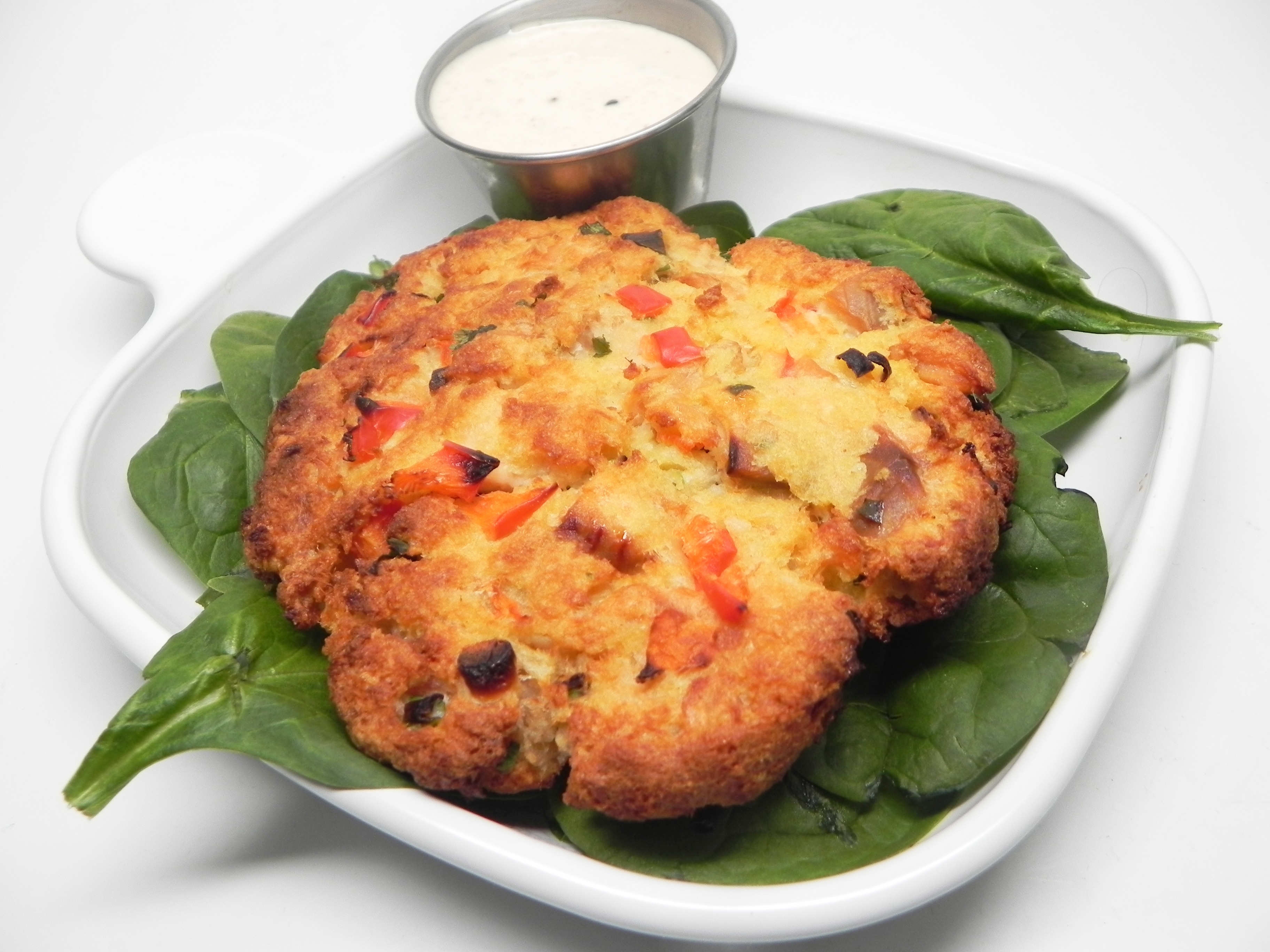 Baharat Salmon Cakes with Aioli