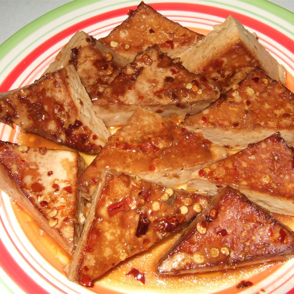 Orange-Ginger Tofu Triangles