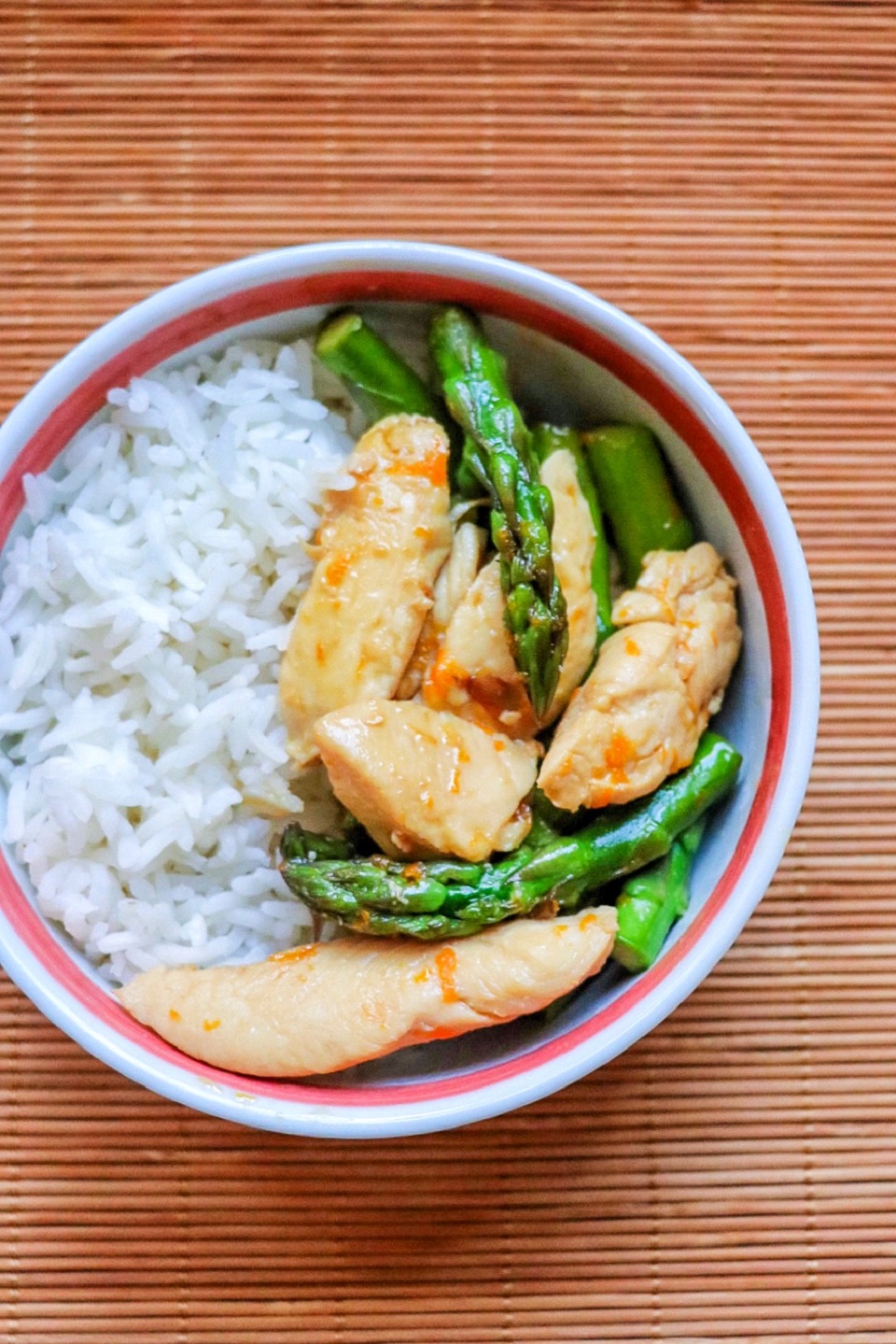 Orange Chicken with Asparagus