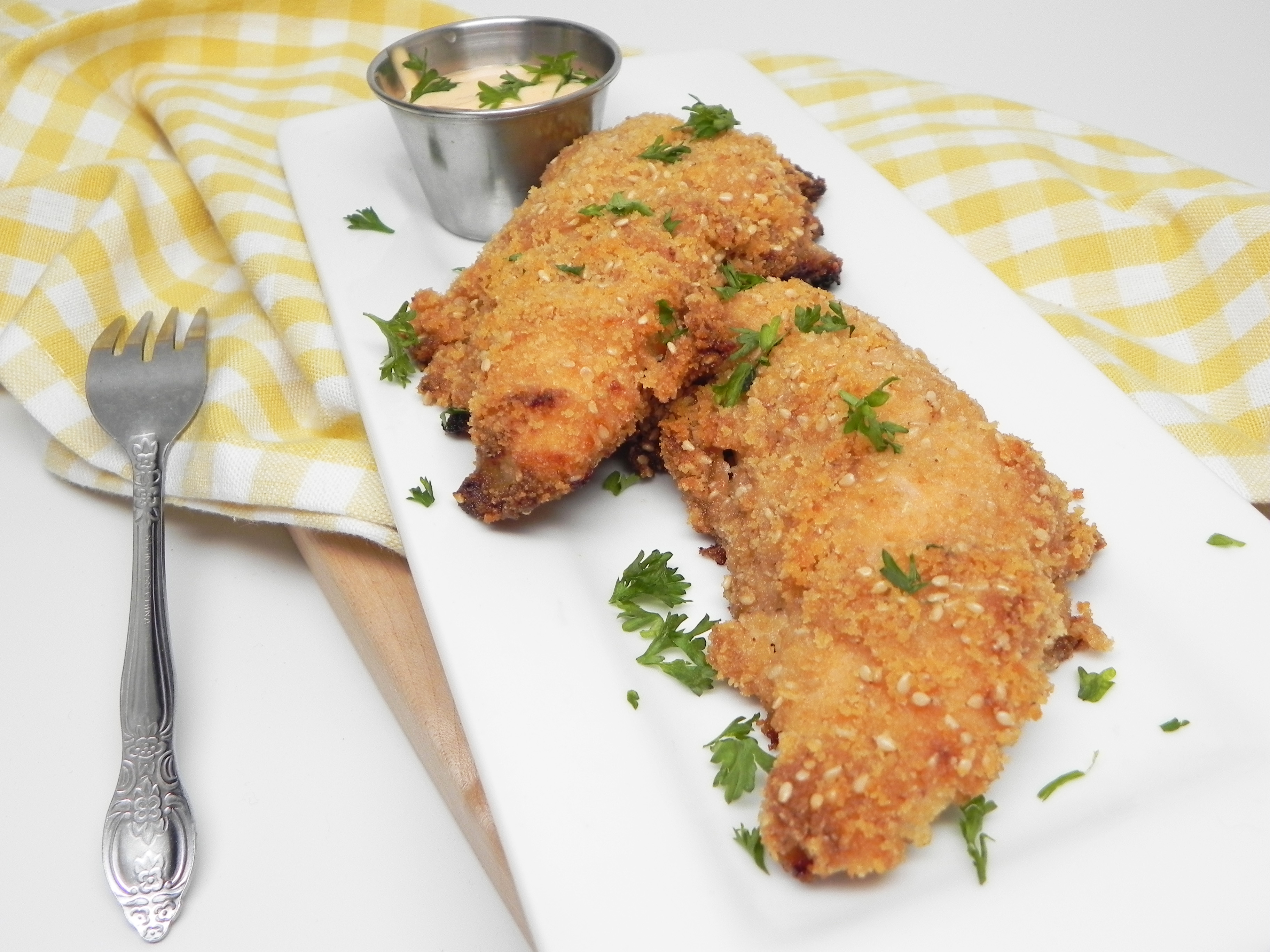 Sesame Chicken Strips with Sweet Sauce