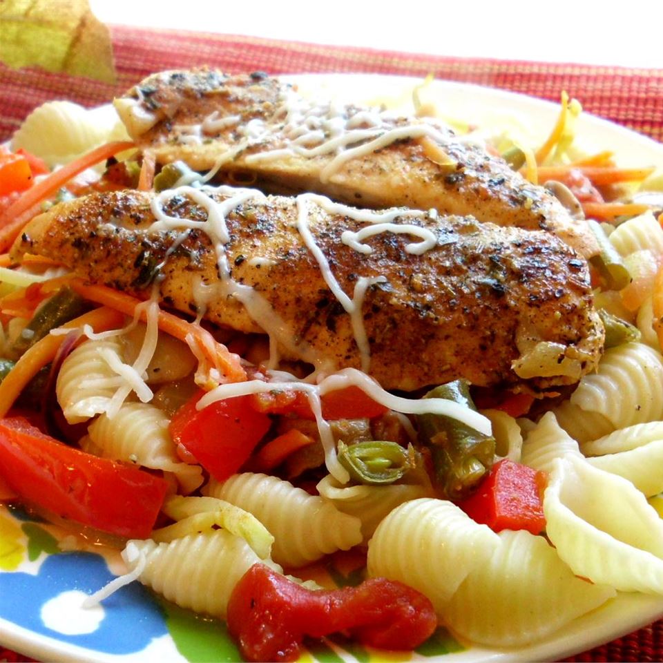 Lemon Chicken and Veggie Pasta