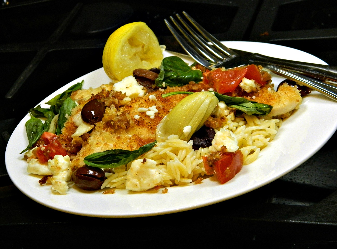 Greek-Style Baked Chicken Cutlets