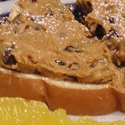 Cinnamon-Raisin Peanut Butter Sandwich