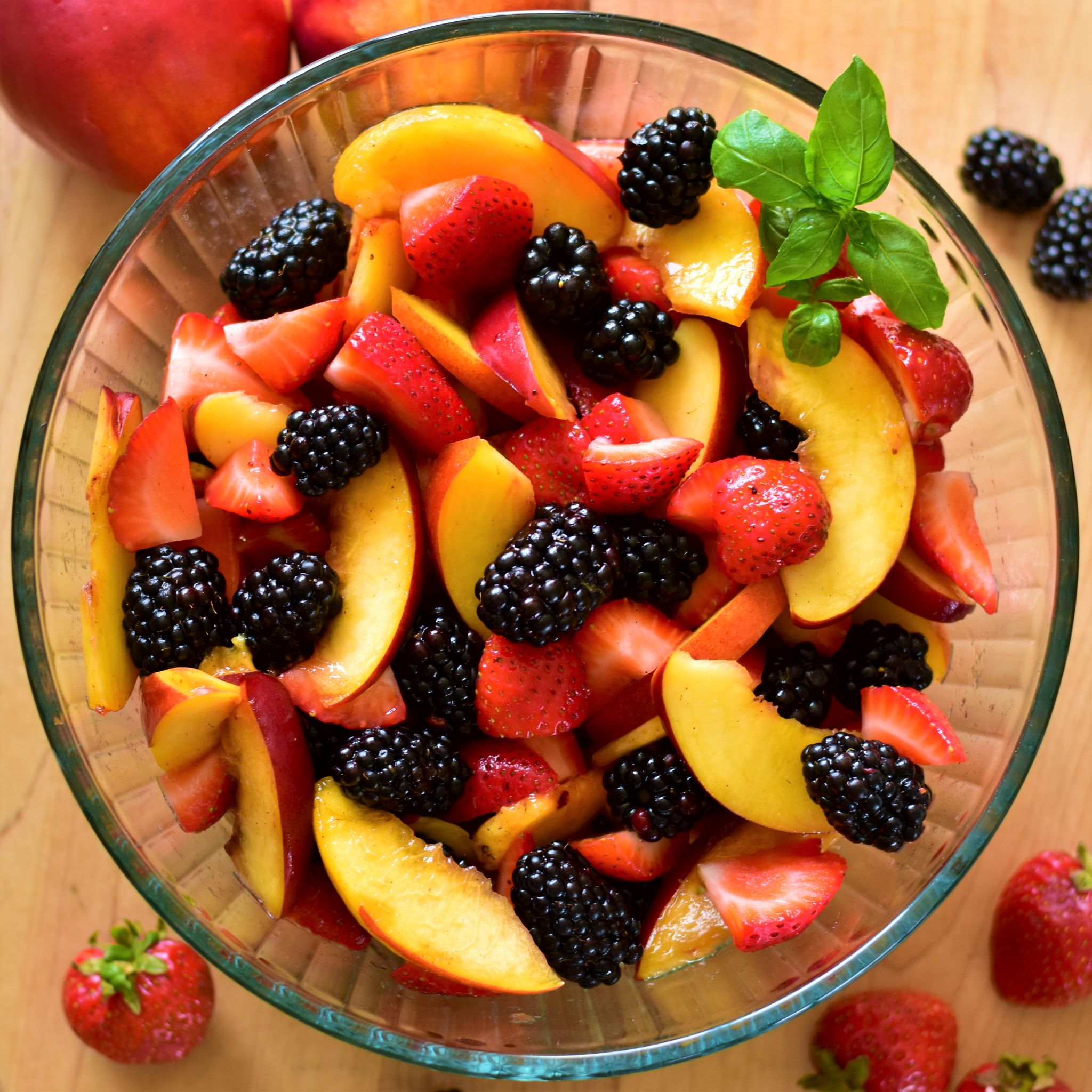 Peach and Berry Salad