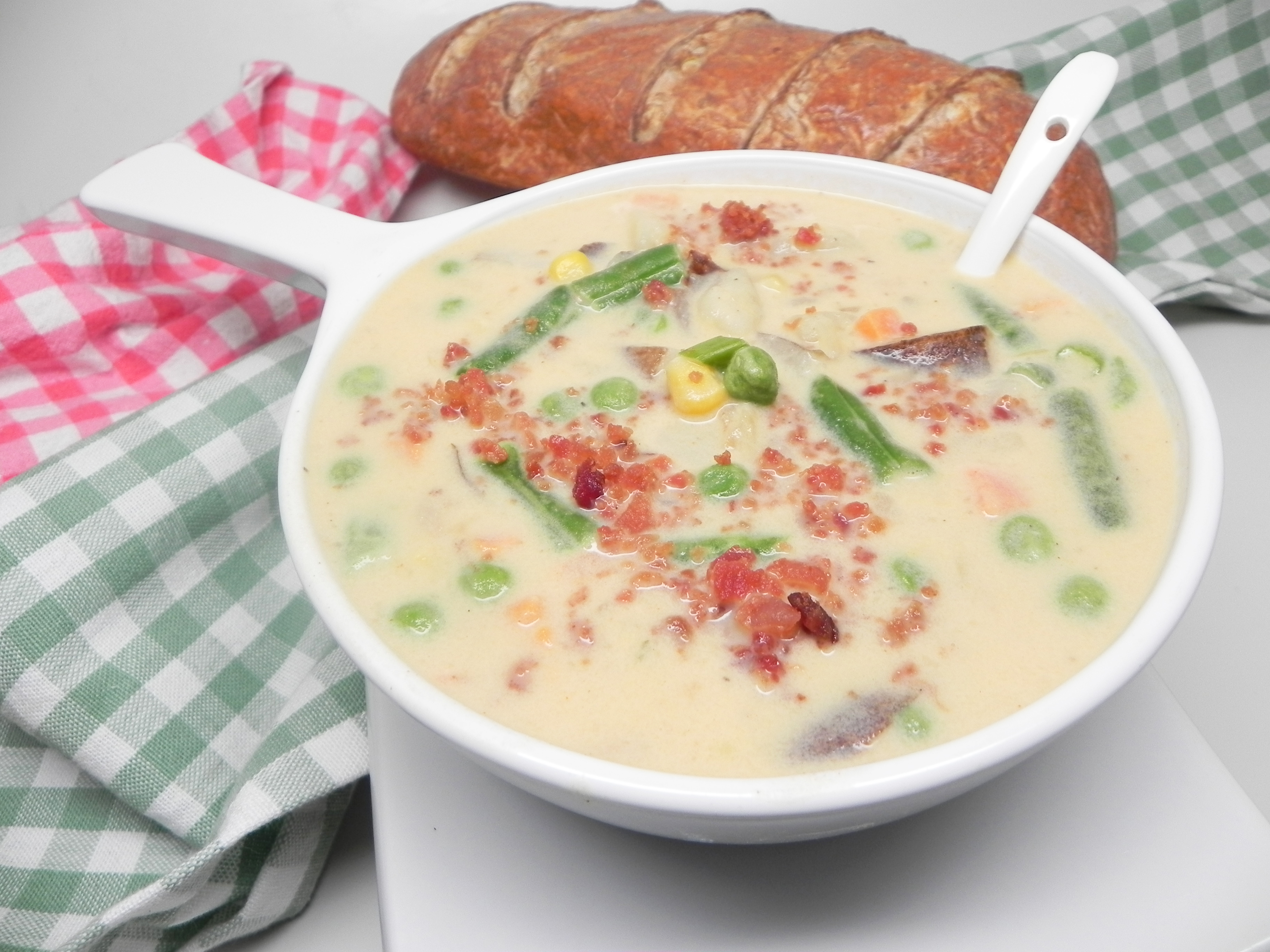 Cheesy Slow Cooker Potato Soup