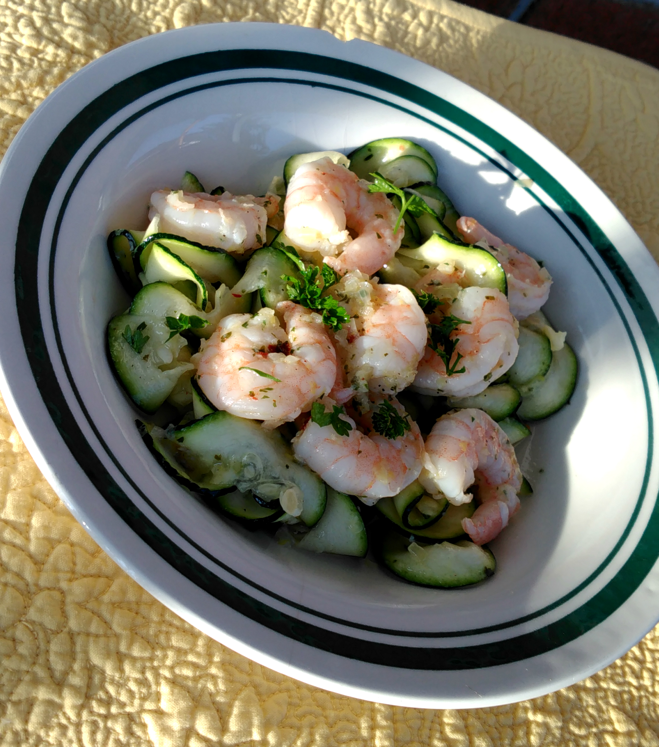 Healthy Shrimp Scampi with Zoodles