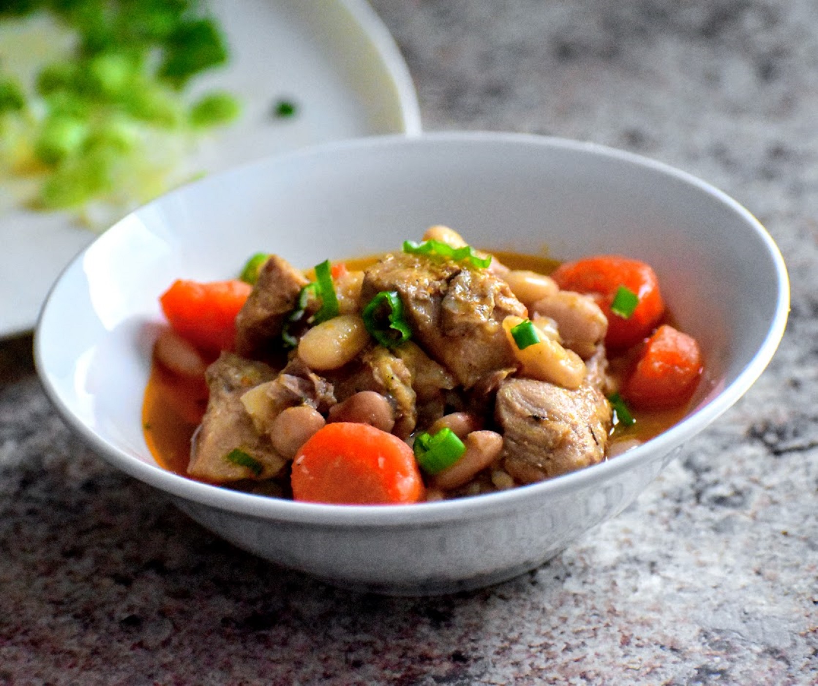 Pork and Herbed White Beans