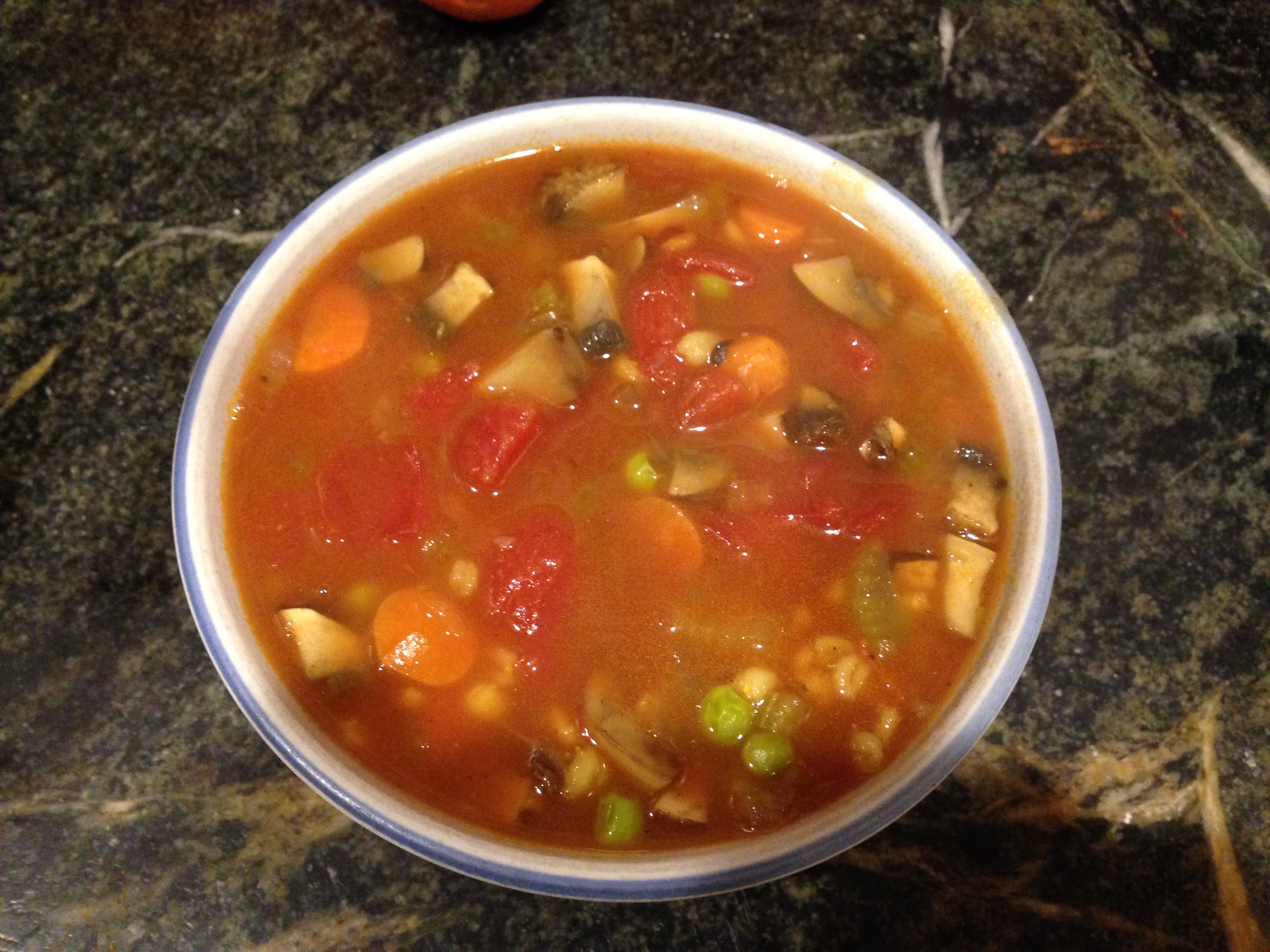 Ham Mushroom Barley Soup