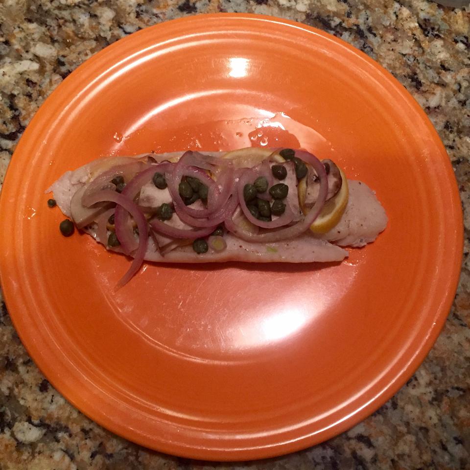 Easy Foil Packet Baked Fish Piccata