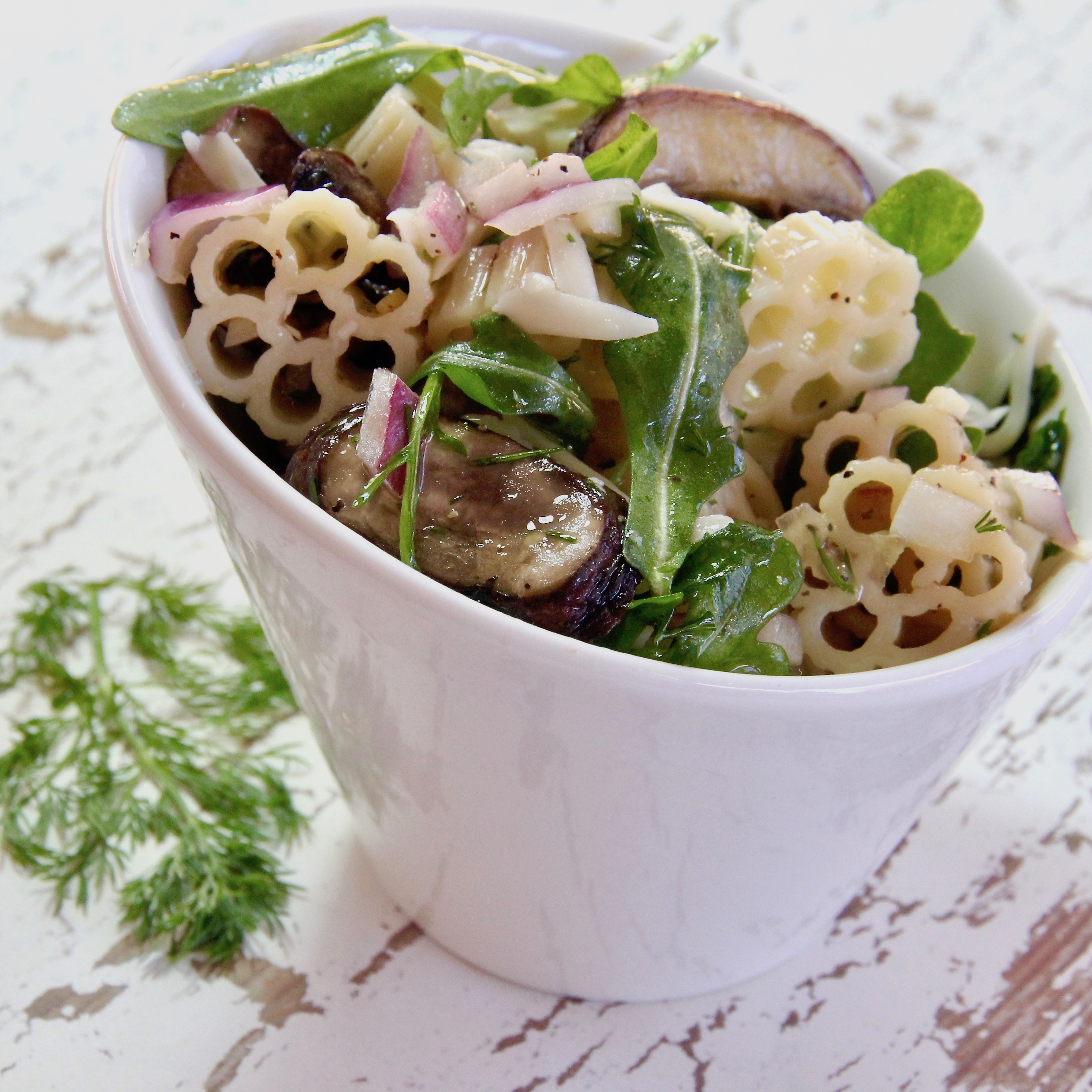 Gruyere and Mushroom Pasta Salad