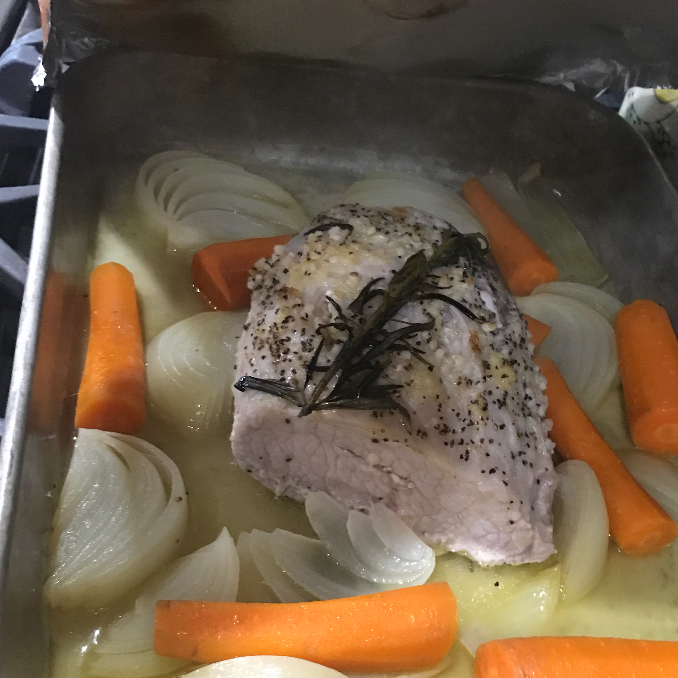 Lemon Garlic Roasted Pork Loin