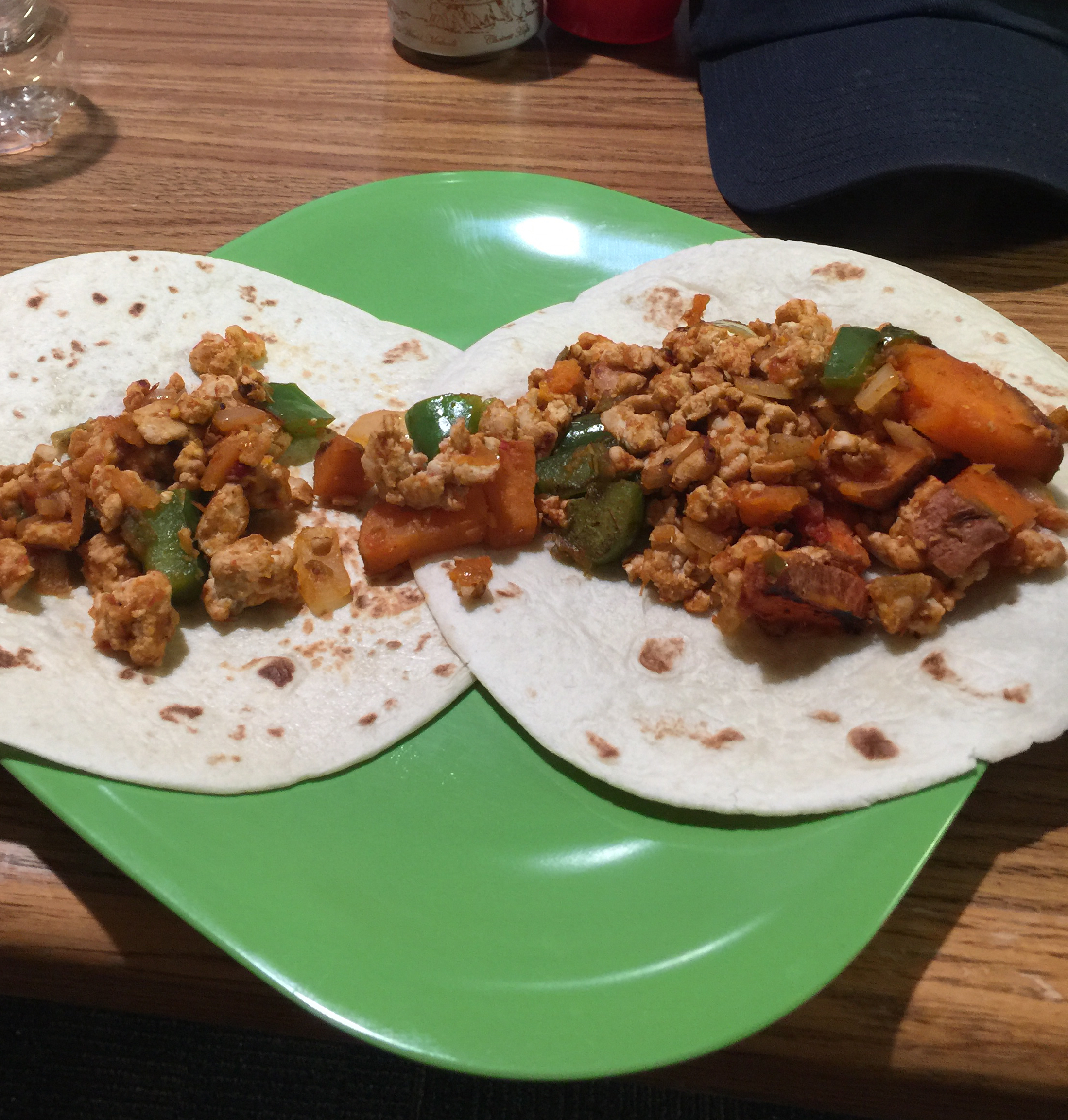 Turkey and Yam Spicy Tacos
