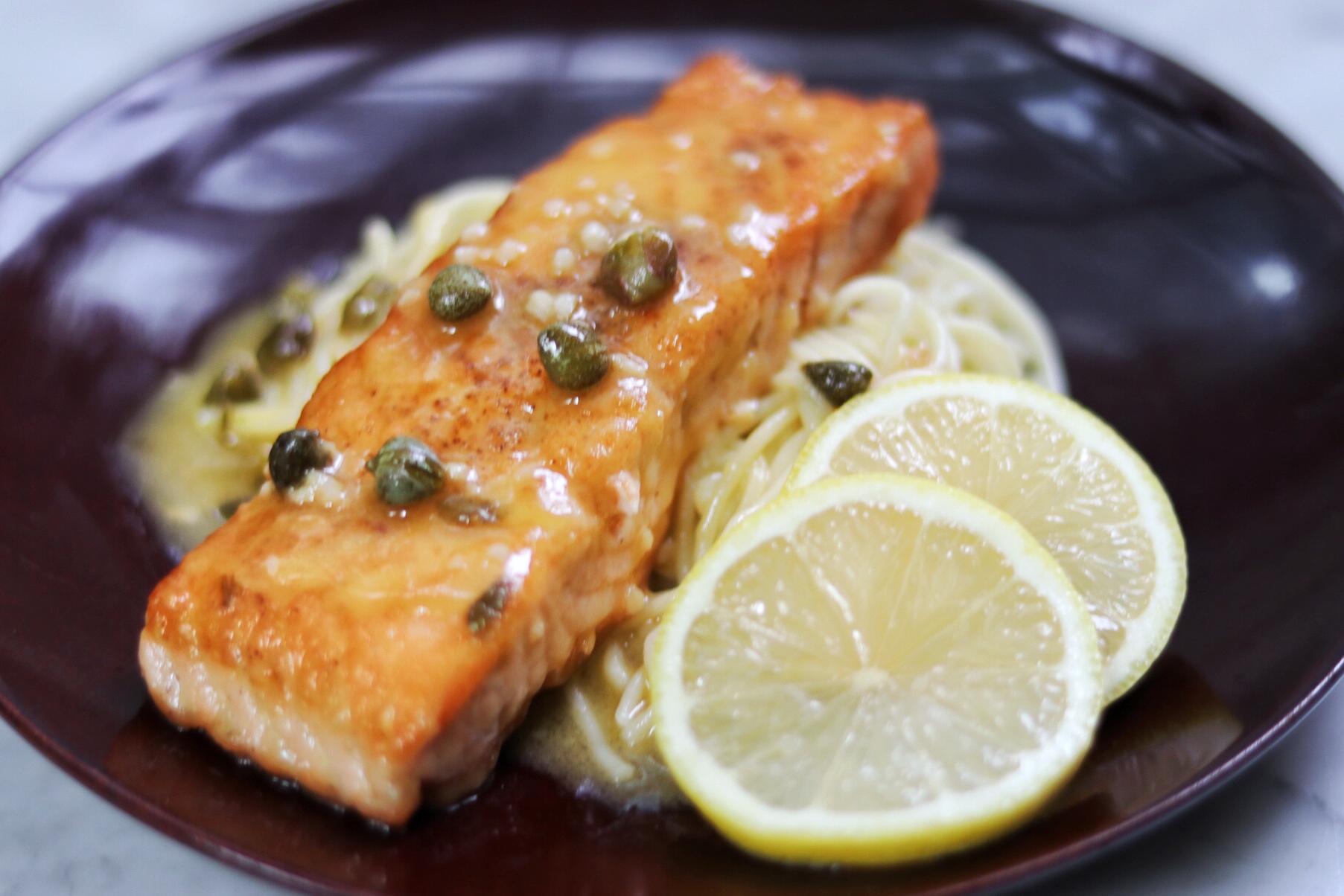 Quick Salmon Piccata