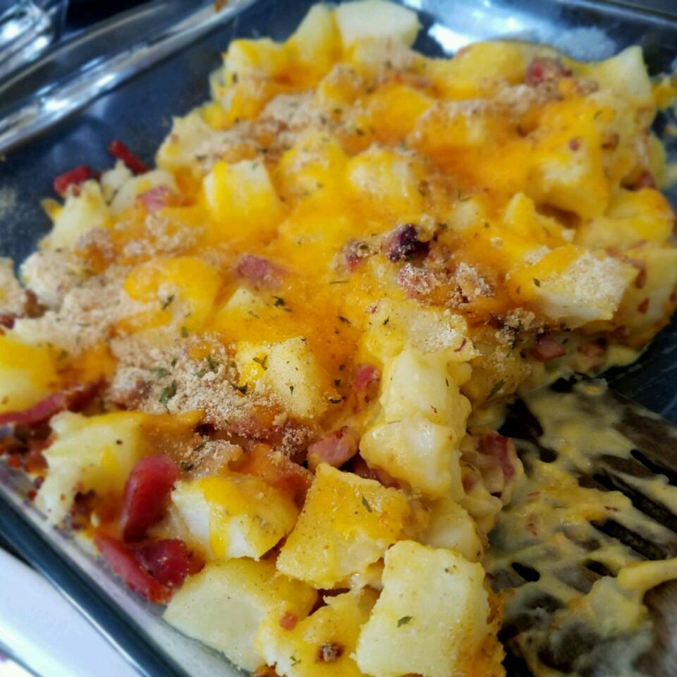 Leftover Ham -n- Potato Casserole