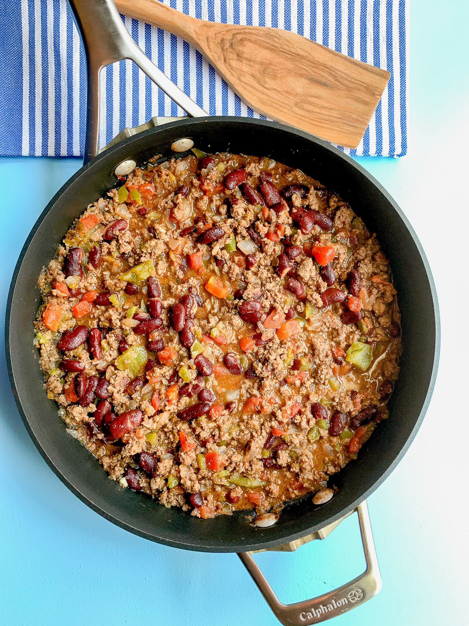 Southern Ground Beef and Bean Skillet