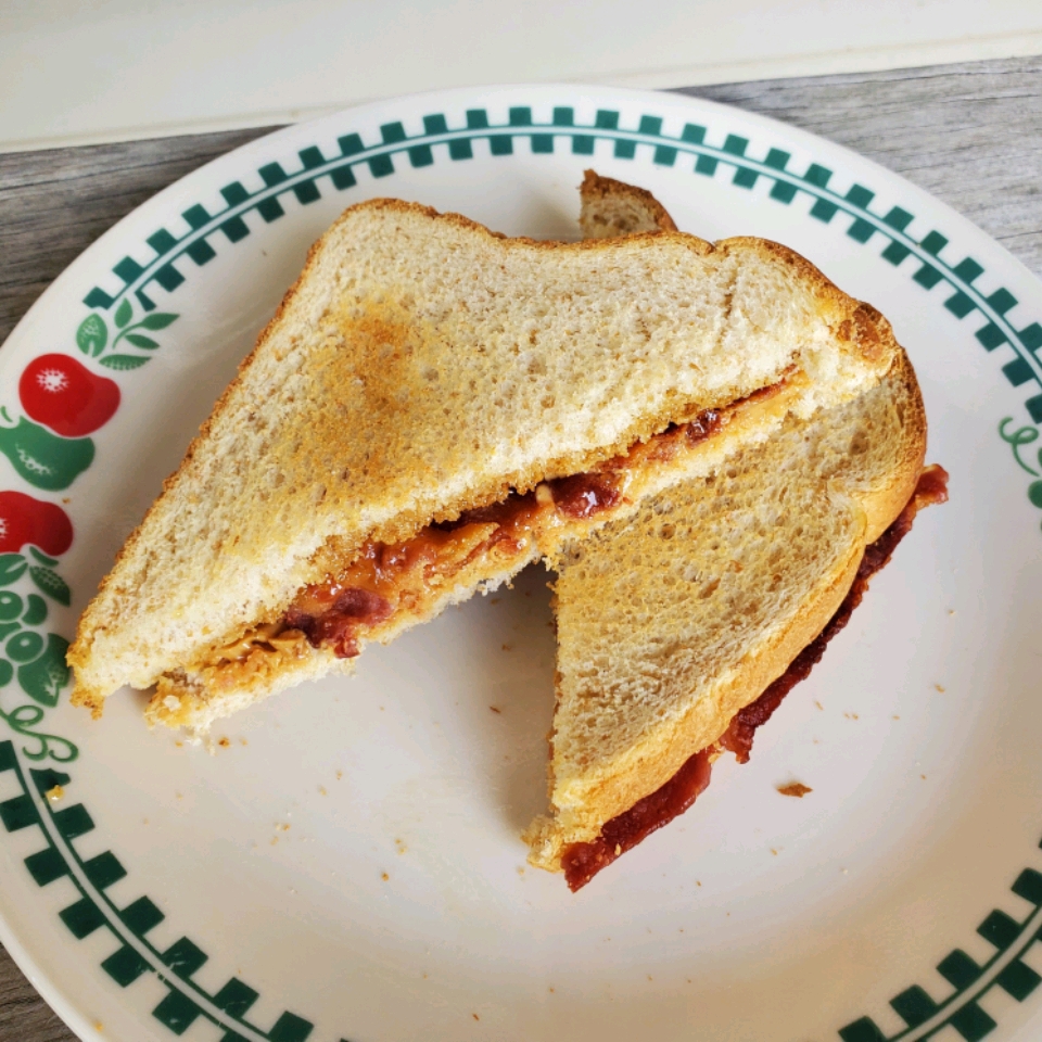 Peanut Butter, Bacon and Honey Sandwich