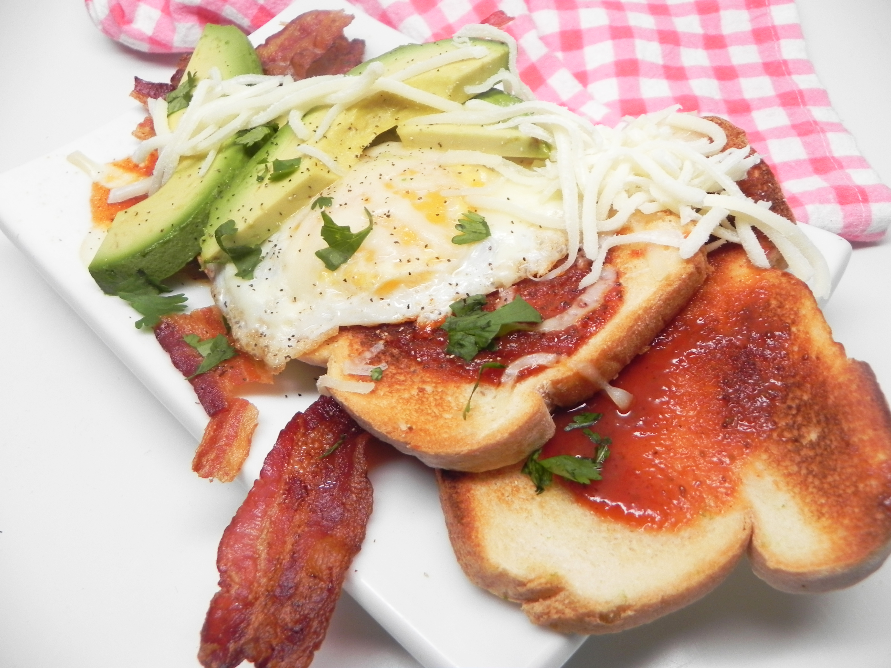 Breakfast Supreme with Avocado, Toast, and Egg