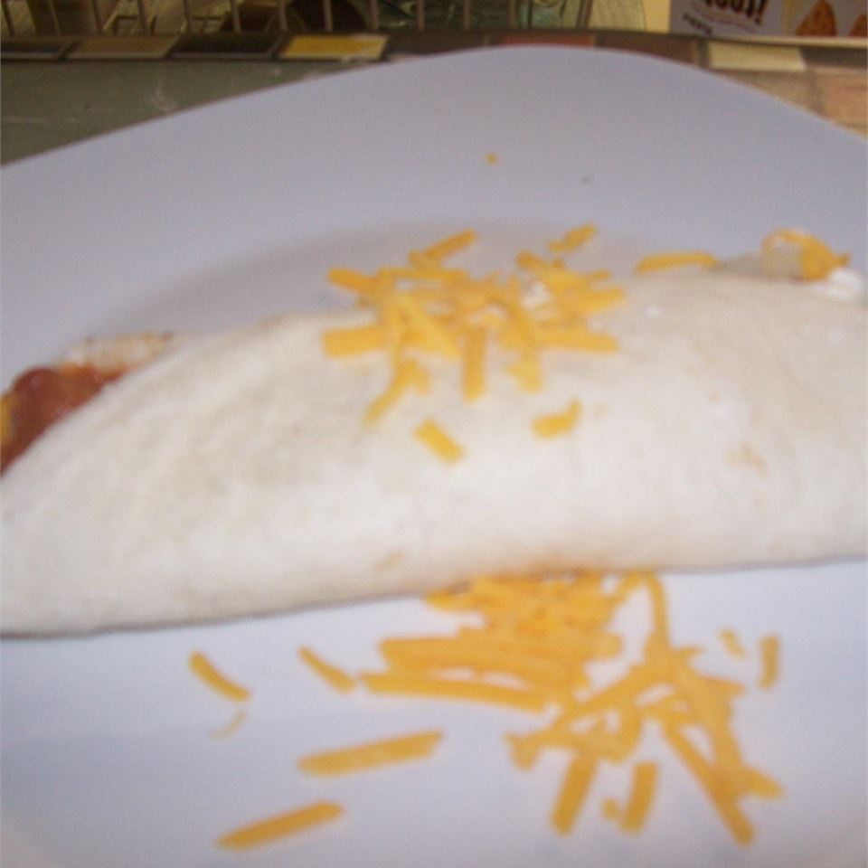 Refried Bean Roll-Ups--Lighter Recipe