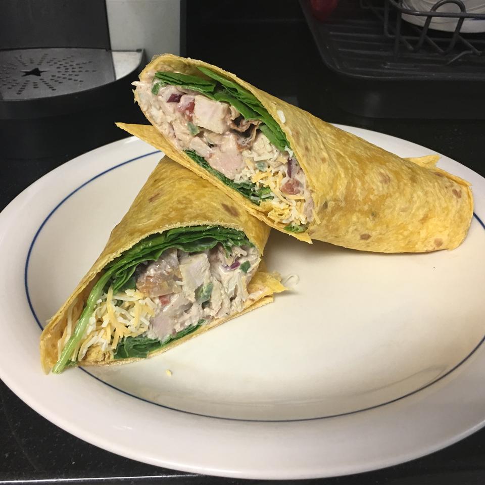 Spicy Turkey Salad Wraps