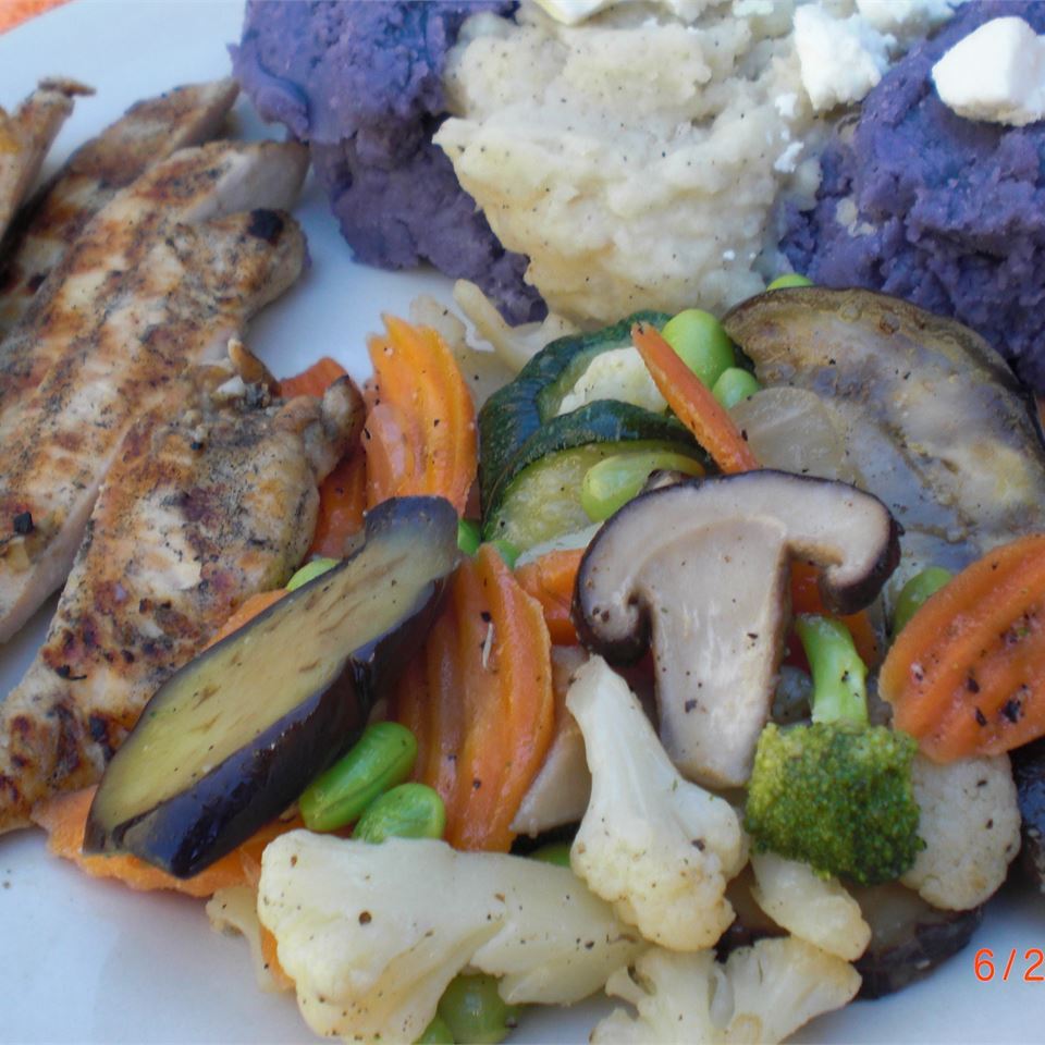 Zucchini and Soy Bean Stir Fry