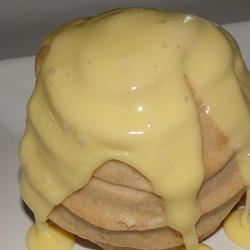 Peach Beehives with Hard Sauce