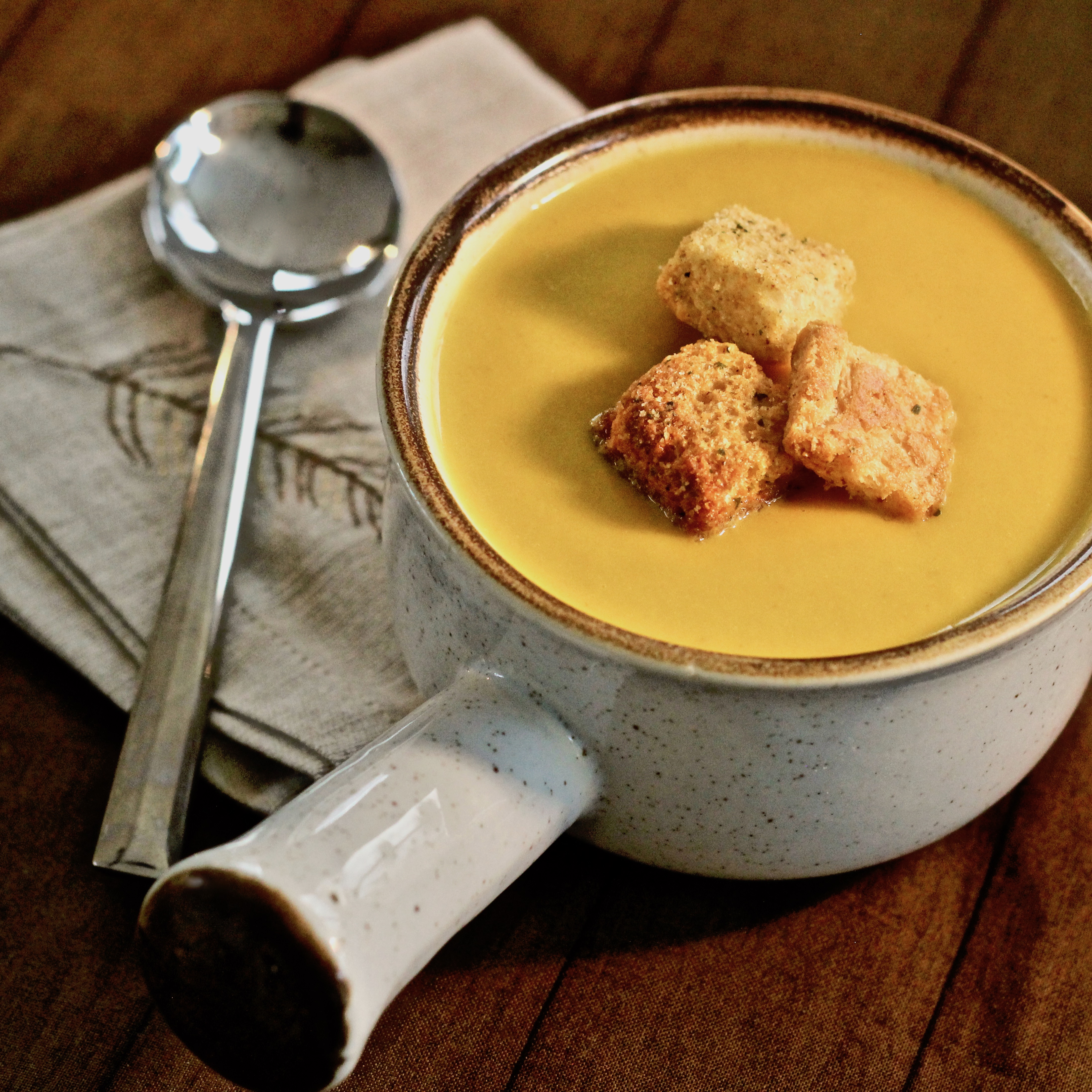 Curried Butternut Squash and Pear Soup