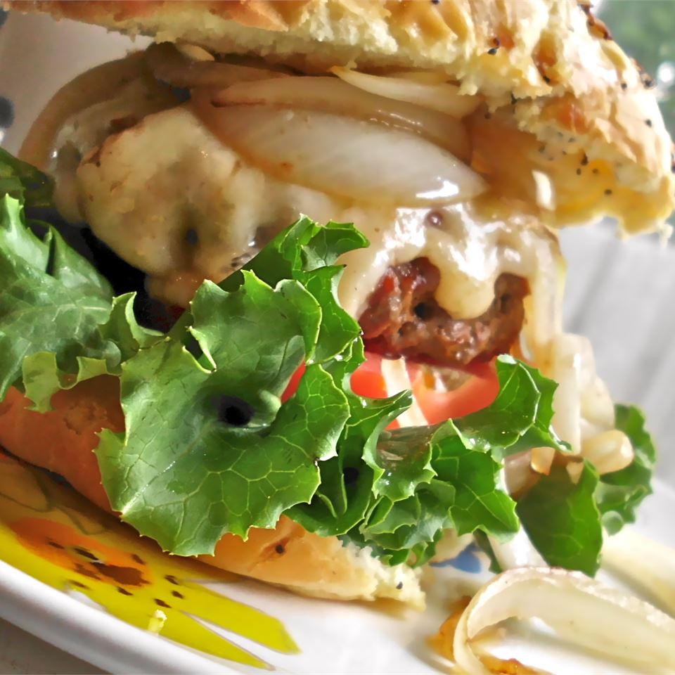 Kerry's Asiago Cheese Hamburger