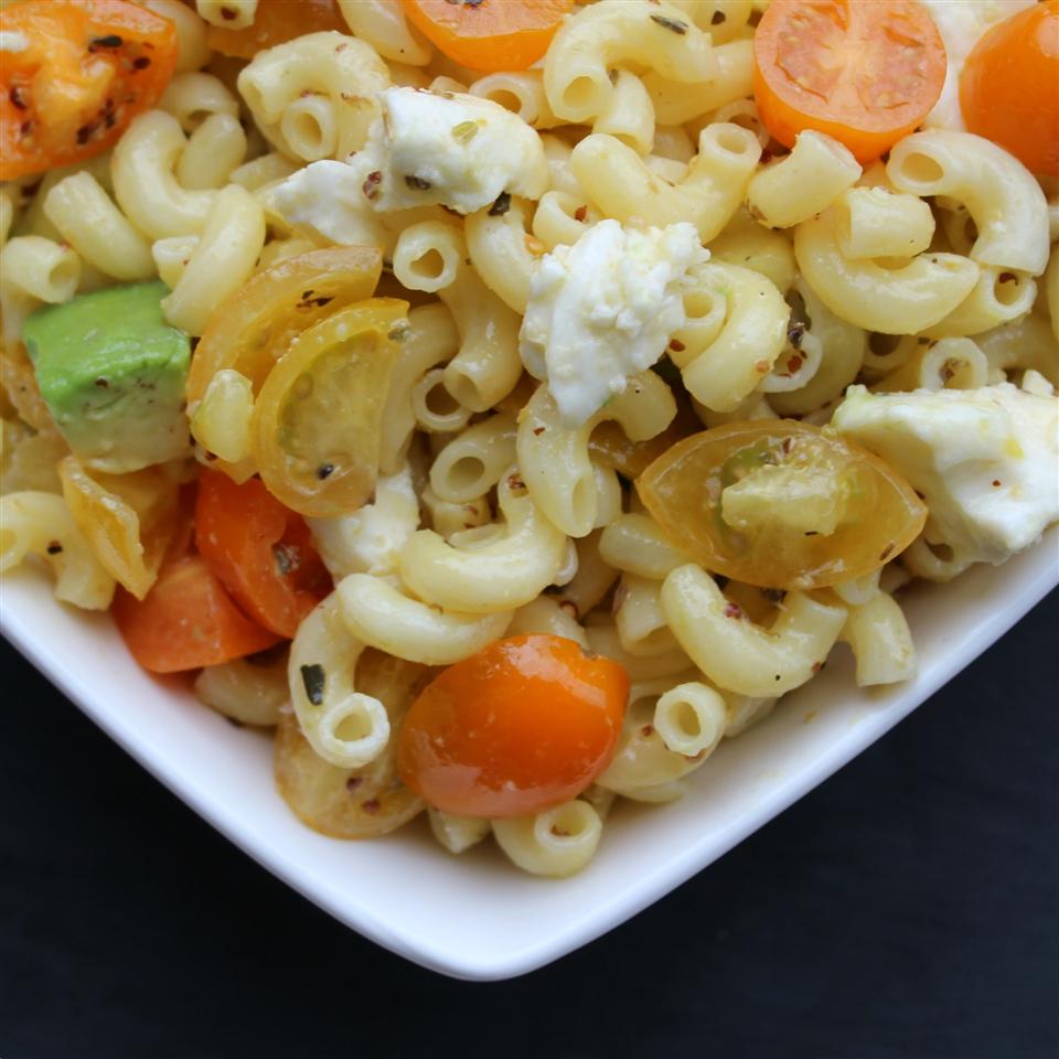 Gluten Free Elbows Tomato & Mozzarella Pasta Salad