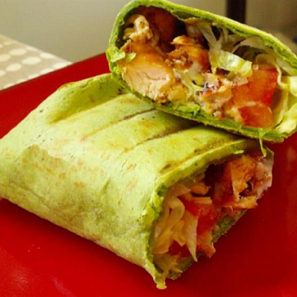 BBQ Ranch Chicken Wraps