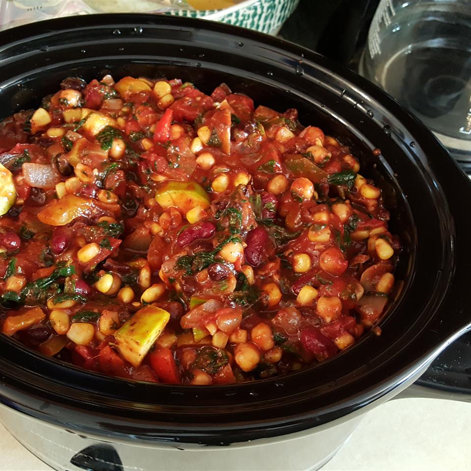 Hearty Vegan Slow-Cooker Chili