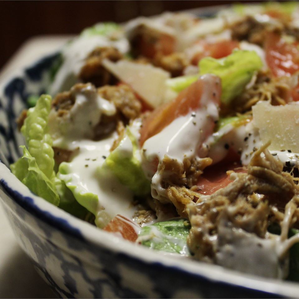 Easy and Fast Cajun Chicken Caesar Salad